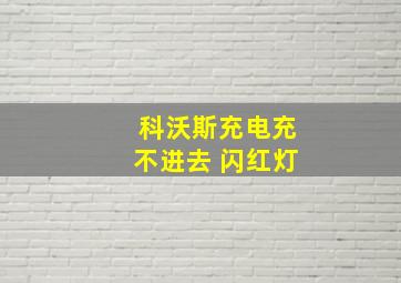 科沃斯充电充不进去 闪红灯